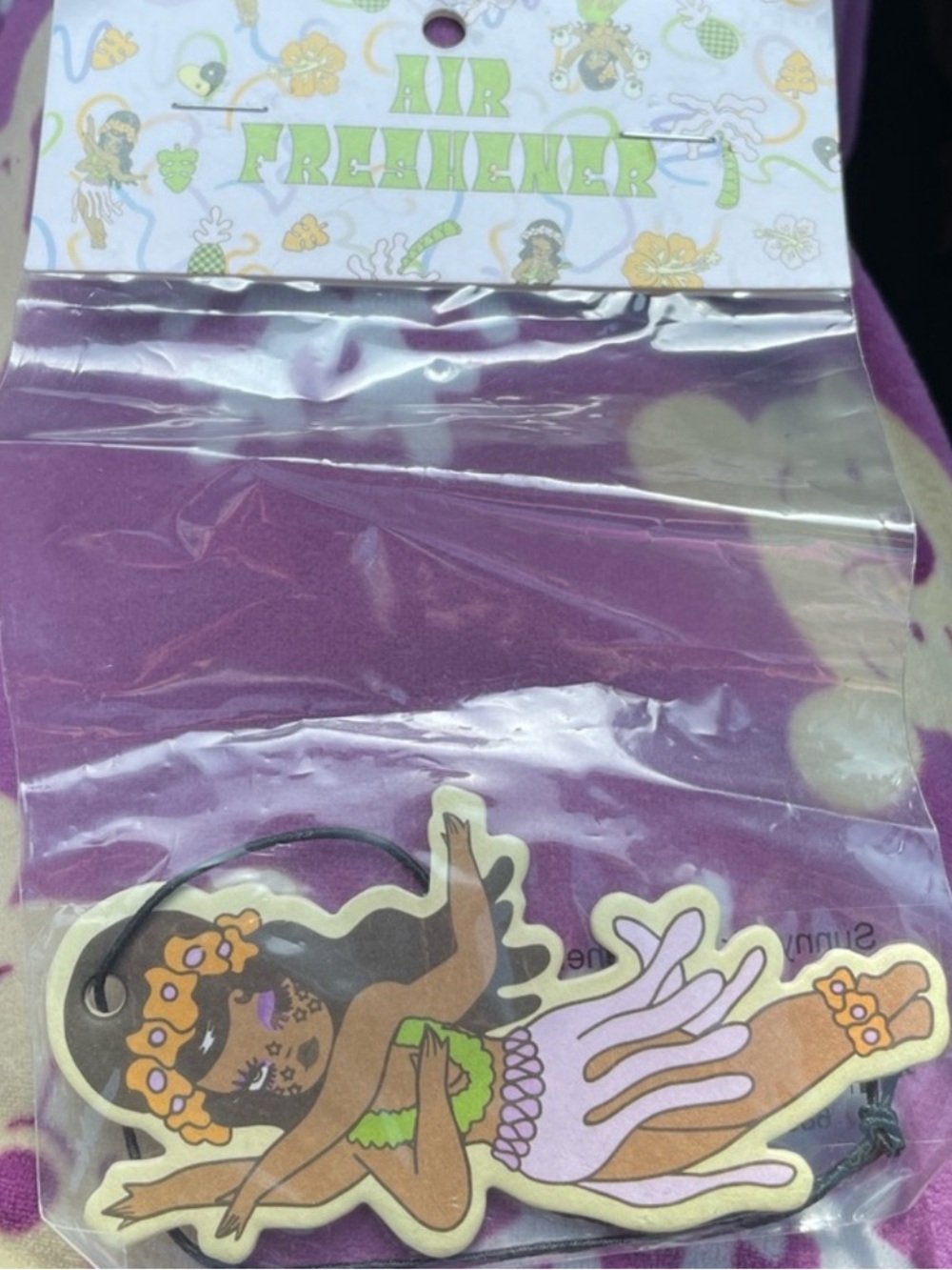 Hawaiian Hula Girl Hanging Air Freshener Sunny Valfre